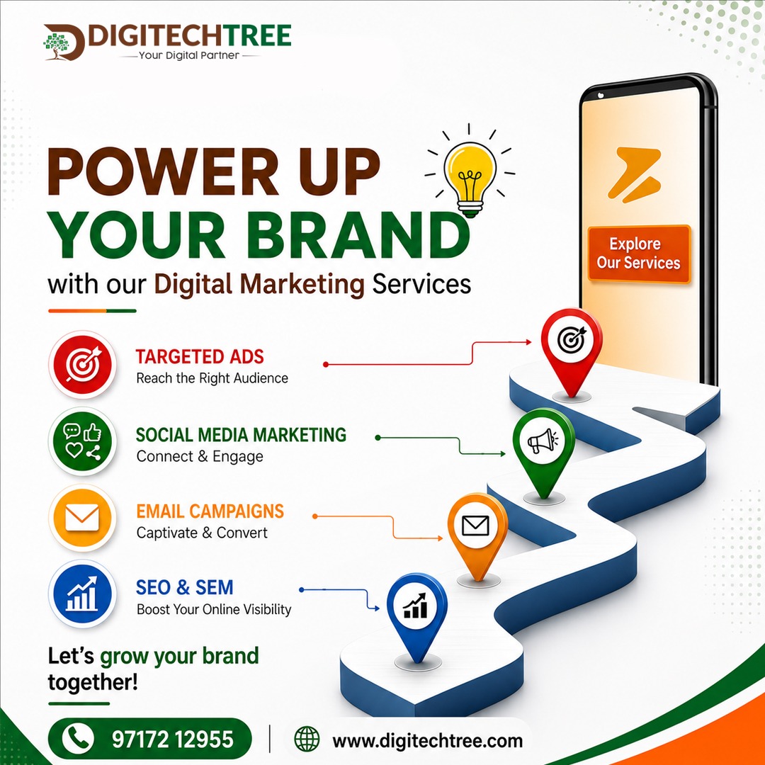 DigitechTree15's tweet photo. 🚀 POWER UP YOUR BRAND with Our Digital Marketing Services!

Take your business to the next level with smart, result-driven digital solutions designed to grow your online presence and boost conversions.

✨ Let’s grow your brand together!

📞 97172 12955 https://t.co/NzslOOtPtC
