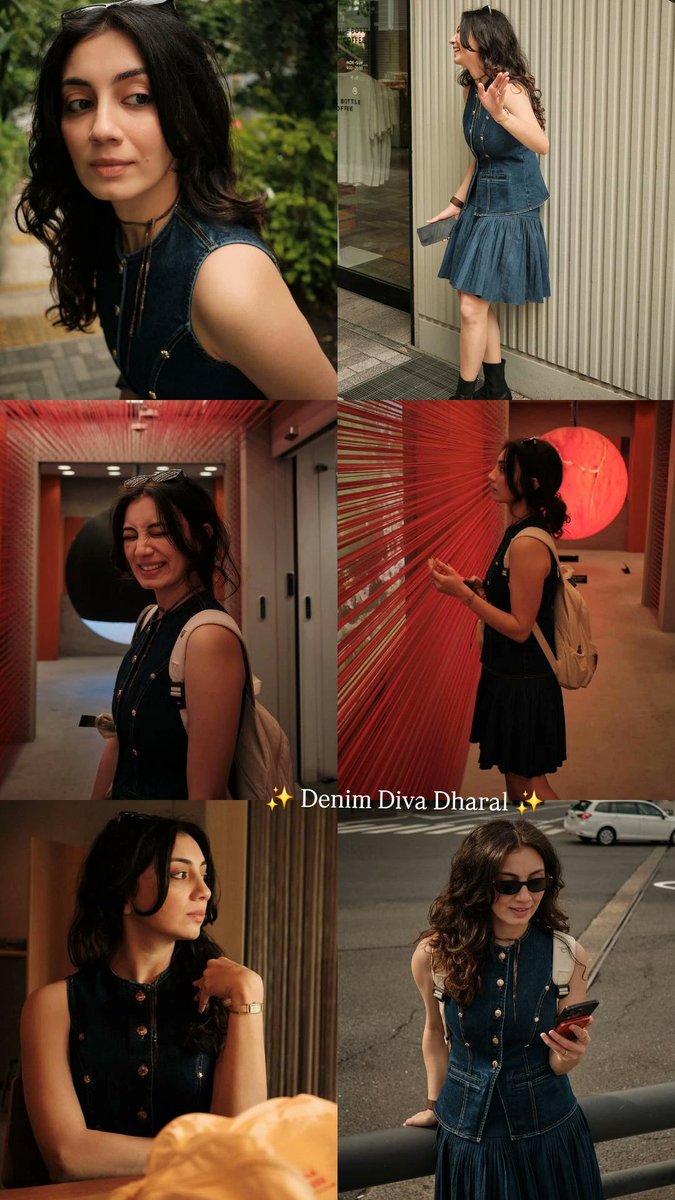ReemaGauncarDZ's tweet photo. Was waiting to see you try the Denim trend this fashion season and finally you are in it. Our Denim Diva @dharal_surelia captured beautifully like a model for Vogue yet again by @DarshanRavalDZ. 

Love the quirky snap of you both slaying Denims at end of the IG post carousel. 🌸 https://t.co/hXt1oFo5hg