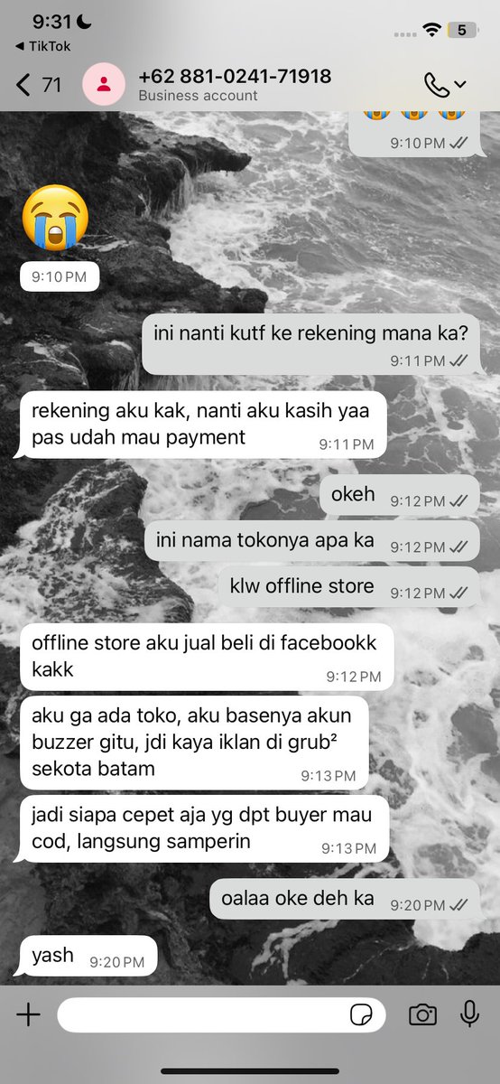 jashathekid's tweet photo. ke whatsapp untuk payment, aku bayar dp dlu dan dia siap kirim jam 9 pagi. dan waktu bangun pagi check whatsapp &amp;&amp; yaaappp 🫰🏼disappointed but not surprised WKWKWKW. hati-hati yaa gais

@AngelicaGalleg1 (X)
+62 881-0241-71918 (WhatsApp)
901054175219 (Seabank) — https://t.co/k5GDxkn83B
