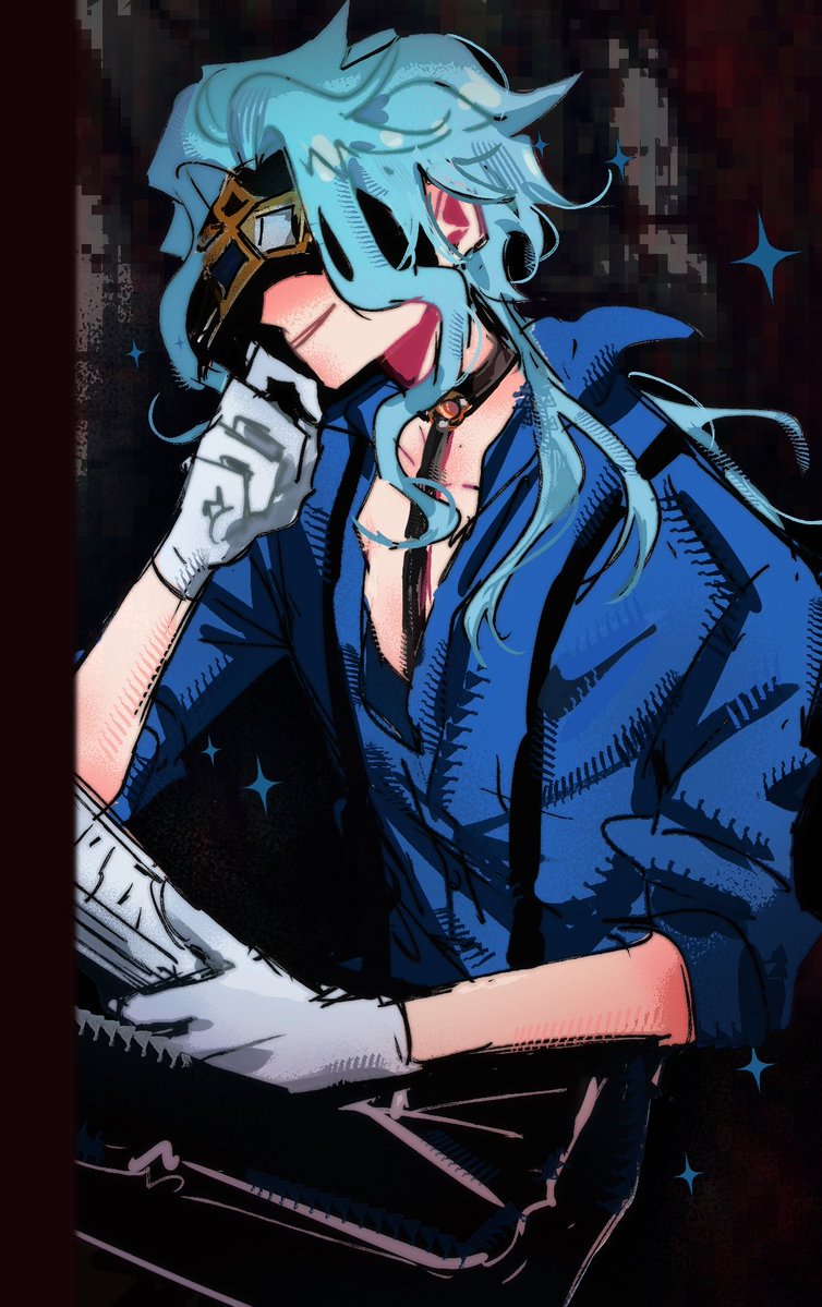 Treesome3's tweet photo. That blue hair mf from genshin impact
#dottore #genshinimpact https://t.co/QSKgR4gtHD