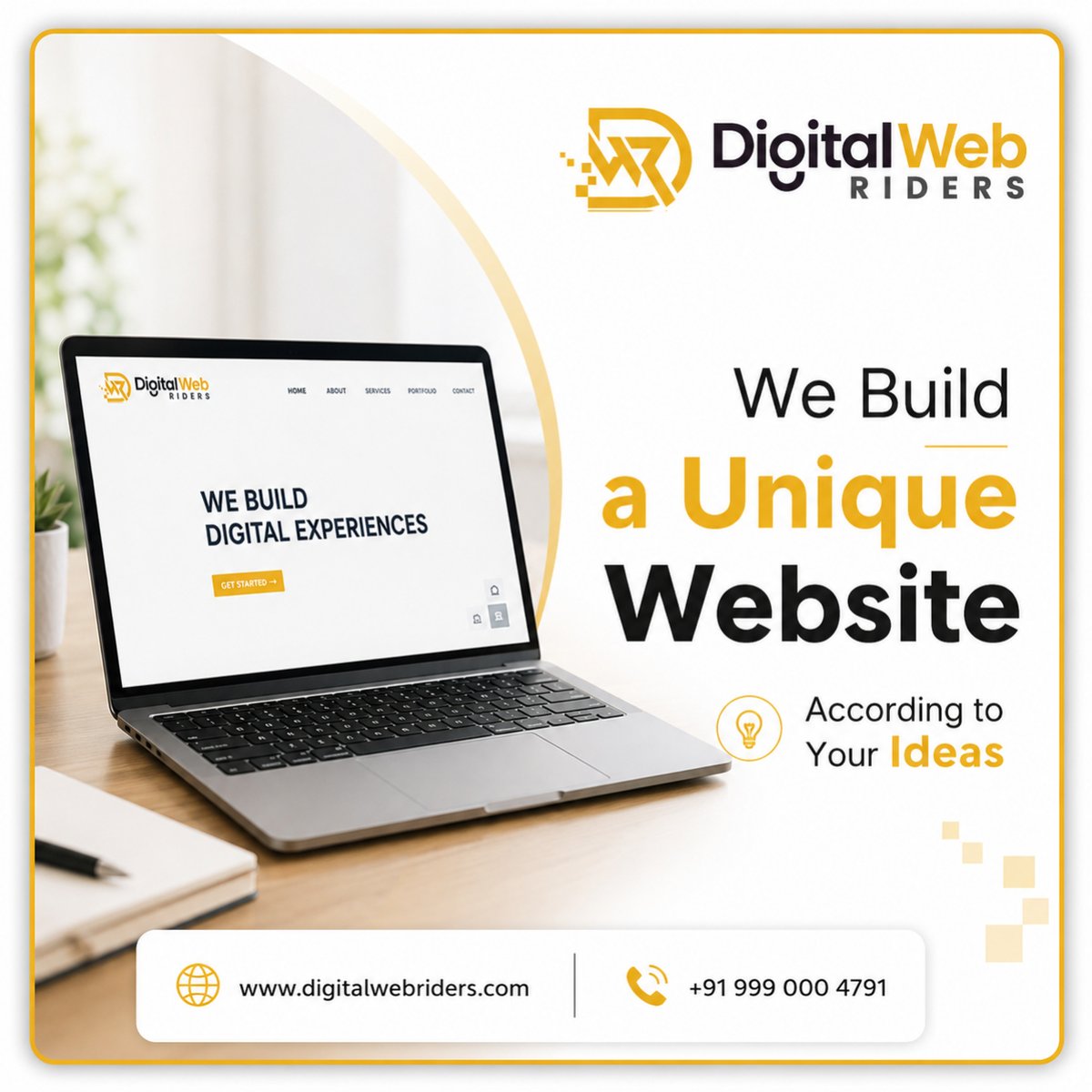 Digitalwebrider's tweet photo. Every successful business starts with a strong online presence

Turn your ideas into a website that reflects your brand and connects with your audience

Custom Built
Modern Design
Mobile Optimized
Results Driven

📞 +91 999 000 4791
 🌐 https://t.co/FbEEWMSDnE

#DigitalWebRiders https://t.co/0t9GtphVJD