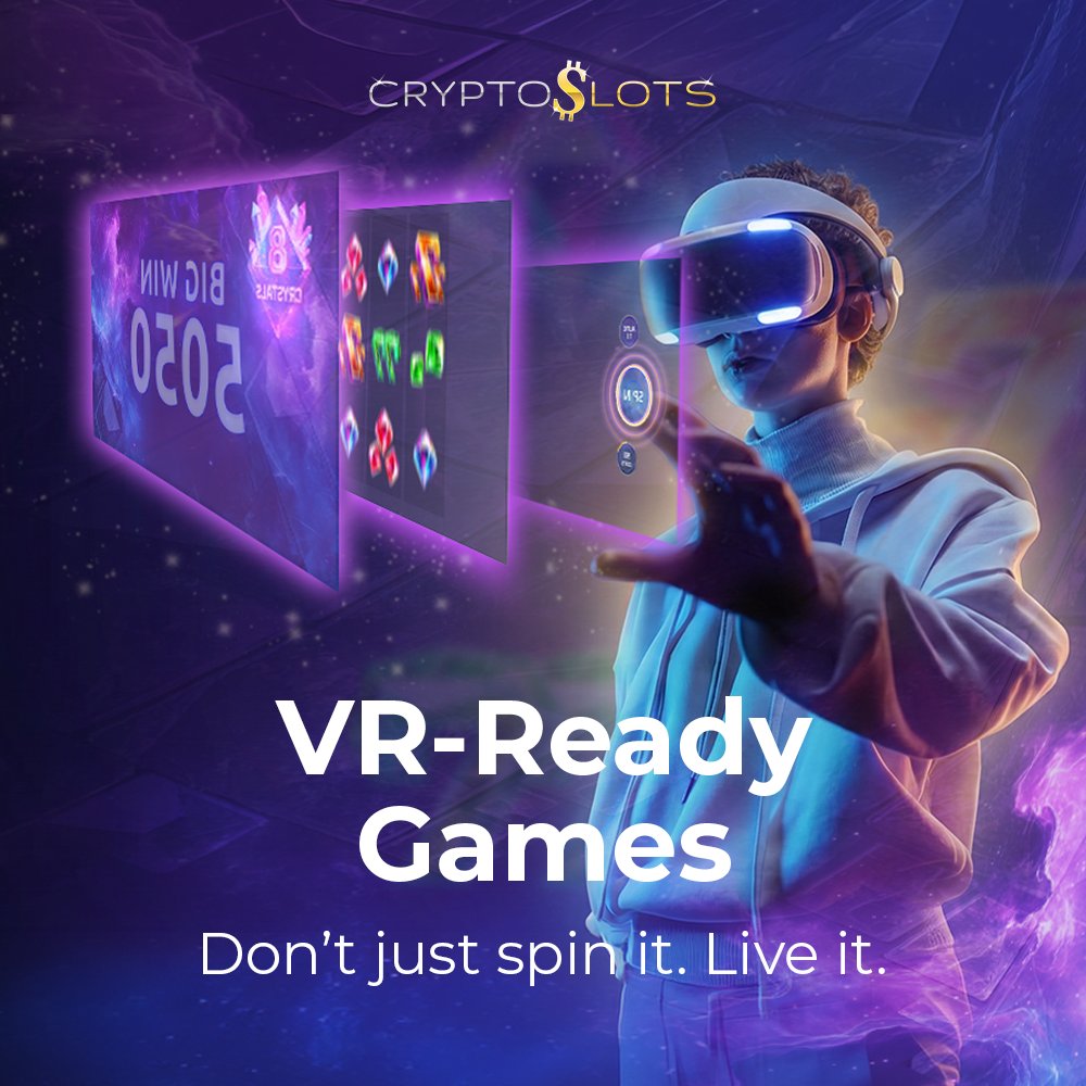 Crypto_Slots's tweet photo. Got a VR headset? Kick off a virtual reality gambling session at CryptoSlots and experience wins so real you can almost taste them! https://t.co/QcSqFZdum5
18+ only. Play responsibly. Terms apply. https://t.co/0U2h3cURwv