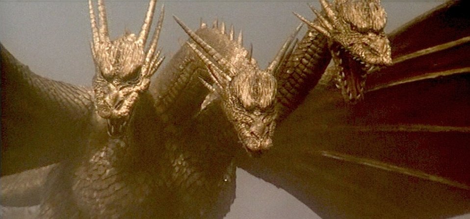 CosmacG's tweet photo. @otokyo Unequivicably Ghidorah. On my grandparents TV. Gave me nightmares for weeks. https://t.co/WIbOSdrUIN