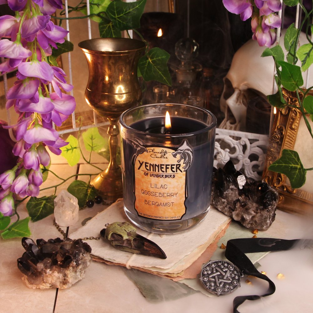 plane_shift's tweet photo. Yennefer of Vengerberg 💜

A custom candle we mixed up a while back while considering a Witcher 3 inspired drop (but mostly because I wanted to make her fragrance).. Now it feels like maybe we do release them.. https://t.co/ugasmagPwW