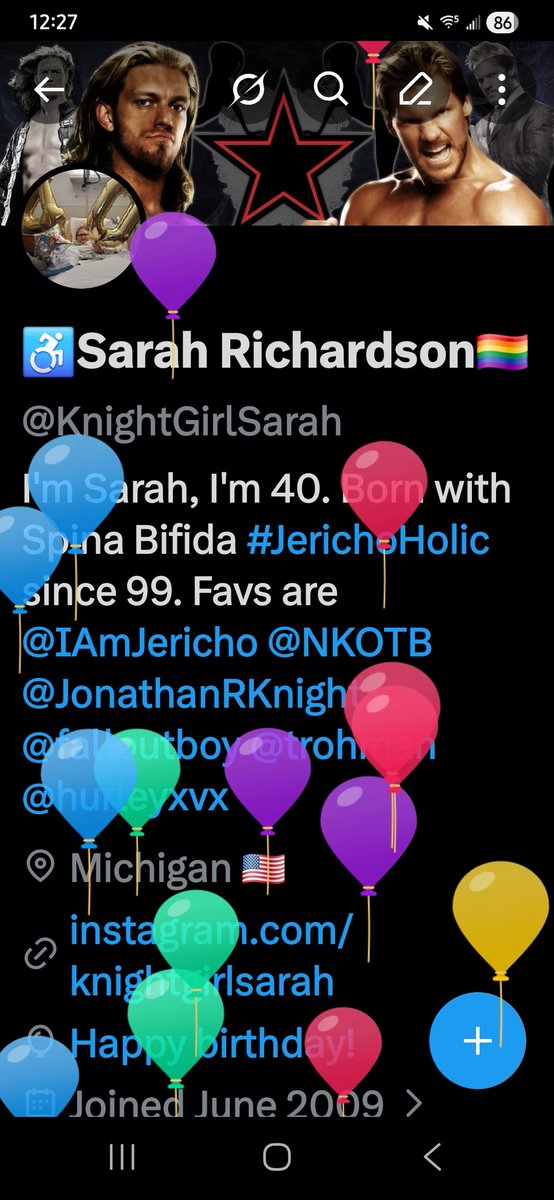 KnightGirlSarah's tweet photo. Twitter knows it's my Birthday! 🥳🎂 https://t.co/nfasZMIDrL