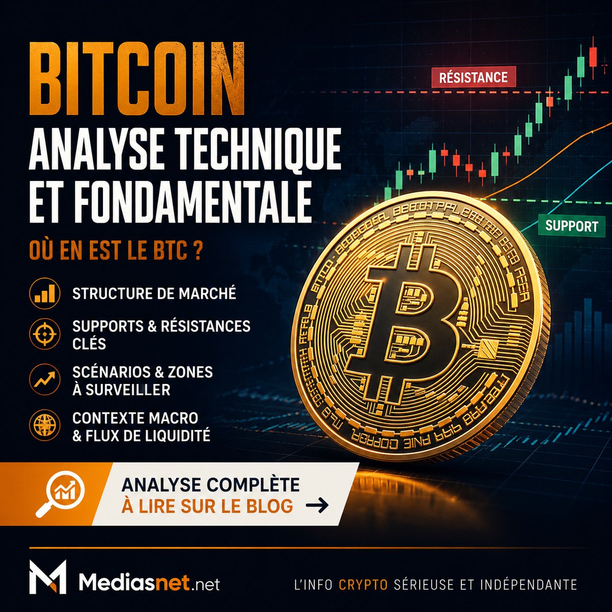 cryptos_actu's tweet photo. Le #Bitcoin teste une zone clé.

Rebond possible ou correction plus profonde ? Tout dépend maintenant des supports, des résistances, de la liquidité et du contexte macro.

Analyse technique et fondamentale du BTC 👇
https://t.co/iSNudRYs7n https://t.co/MBIpzDhhLP