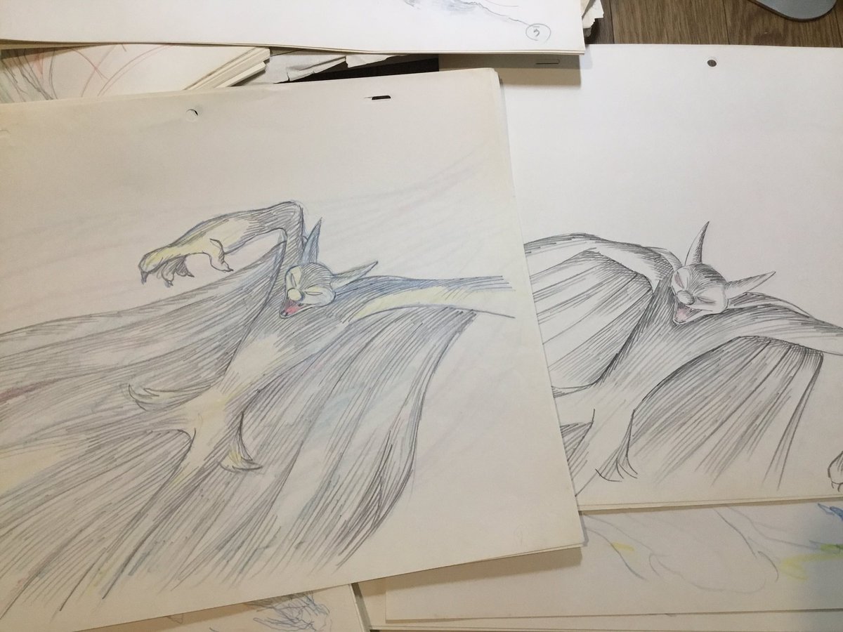 ateliercloudmu's tweet photo. 出てきました。
バラバラになってますが火と水の戦いの絵はほぼ残っているのでは？
#シリウスの伝説
#大橋学 https://t.co/PCB8iojlVJ