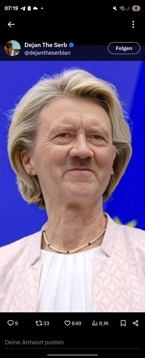 DigitalGiel2's tweet photo. @Alice_Weidel Wie wäre es mit Taurus, für Brüssel? Die drei Wetter Taft Nazi Tante muss endlich weg und Kallas gleich mit! https://t.co/qEgMvGbIm8