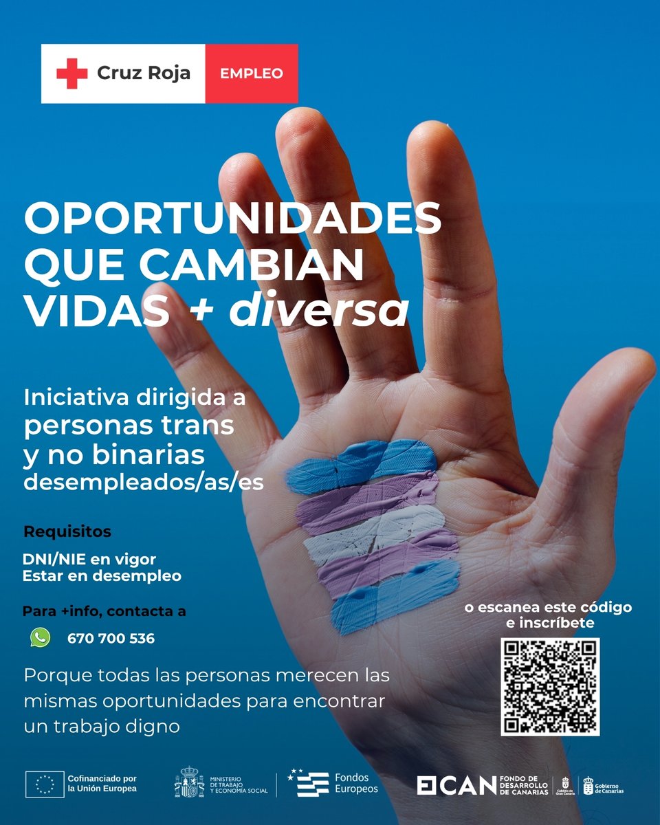 CruzRojaLP's tweet photo. 🤝 Reunión con la Concejalía de Igualdad de @Ayun_Telde

🚀 Presentamos RUP Activando Emple_Habilidad +Diversa para mejorar la empleabilidad de personas trans y no binarias
✅ Acciones, acompañamiento e inserción laboral
📢 Compromiso de colaboración
 💼 Por un empleo inclusivo https://t.co/o3gTczDqdv