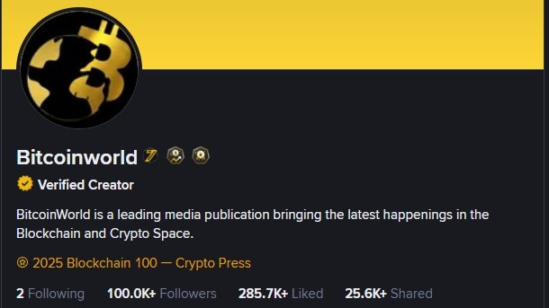 ItsBitcoinWorld's tweet photo. 100,000 strong! 

A massive thank you to our global community for your incredible trust and support. Together, we’ve built a premier platform for breaking industry news, fast updates, and expert analysis.  

Follow us to stay ahead of the curve! 📈