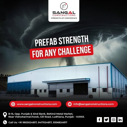sangalconst's tweet photo. Built for strength, safety &amp; durability — Sangal Constructions delivers trusted prefab and steel structure solutions for every challenge. 🏗️

📞 +91 94170 24817
🌐 https://t.co/YOoUF42E6c

#SangalConstructions #PrefabBuilding #SteelStructure #PEB #IndustrialShed #Construction https://t.co/byLe2QcU50