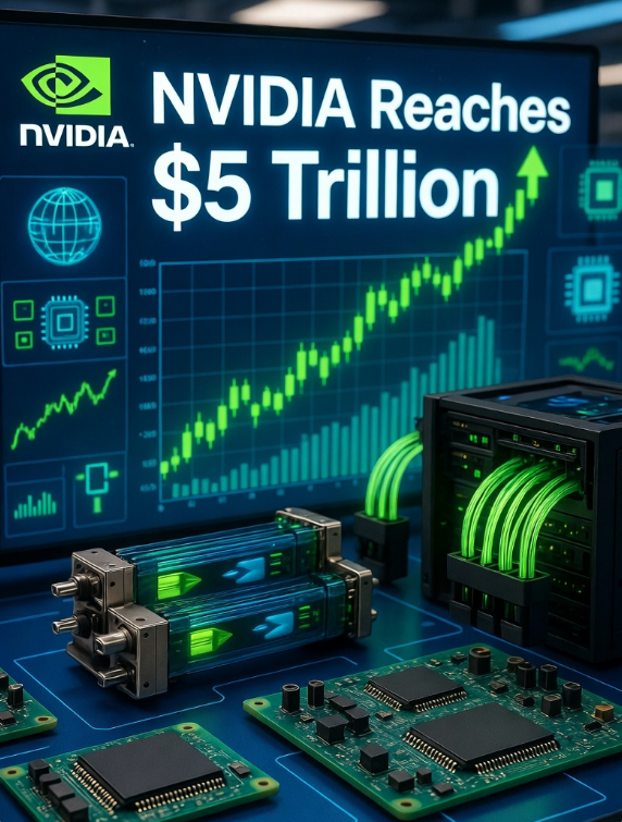 thatxime_'s tweet photo. 🎉 $NVIDIA hits the 5 trillion milestone!

Computing power reigns supreme in the  $AI era. Optical modules, PCBs and storage devices are rallying across the board. As the most prominent theme in global tech markets, this upward trend continues to gain momentum.✨ https://t.co/cdrk8QpKXq