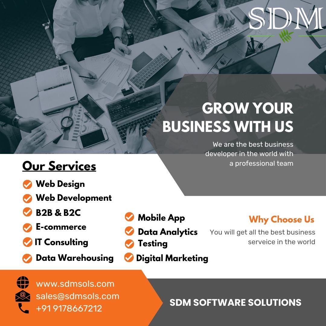 sdmsols's tweet photo. Grow Your Business With Us. https://t.co/3hk6xDUeKf #android #designer #uidesign #webdevelopment #it #itcompany #DataWarehouse #marketing #digitalmarketing #webdesigner #socialmedia #seo #software #content #website #AWS #security #softwarecompany https://t.co/OFkErDNO26