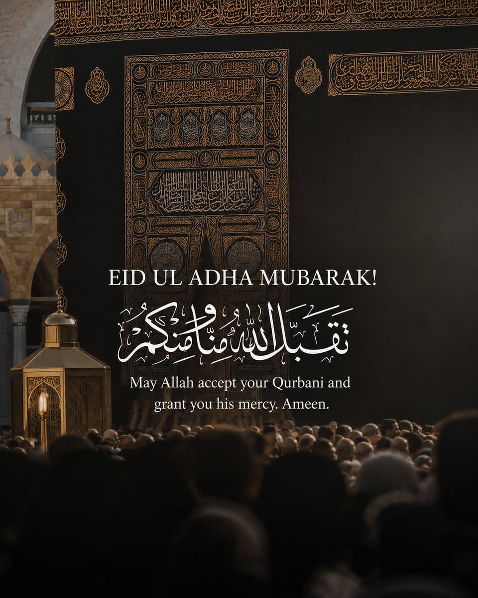 MusrathNaveeth's tweet photo. 🤍Happy Eid Ul Adha Mubarak🐑May Allah Accept Our Sacrifices Answer Our Prayers And Fill Our Lives With Peace Barakah And Happiness Aameen🤲🏻Celebrate Faith Spread Kindness And Cherish Every Blessing✨
#Eidmubarak
#Eiduladha
#Eidaladha
#Bakrid
#Hajperunal https://t.co/orl4uD5iKJ