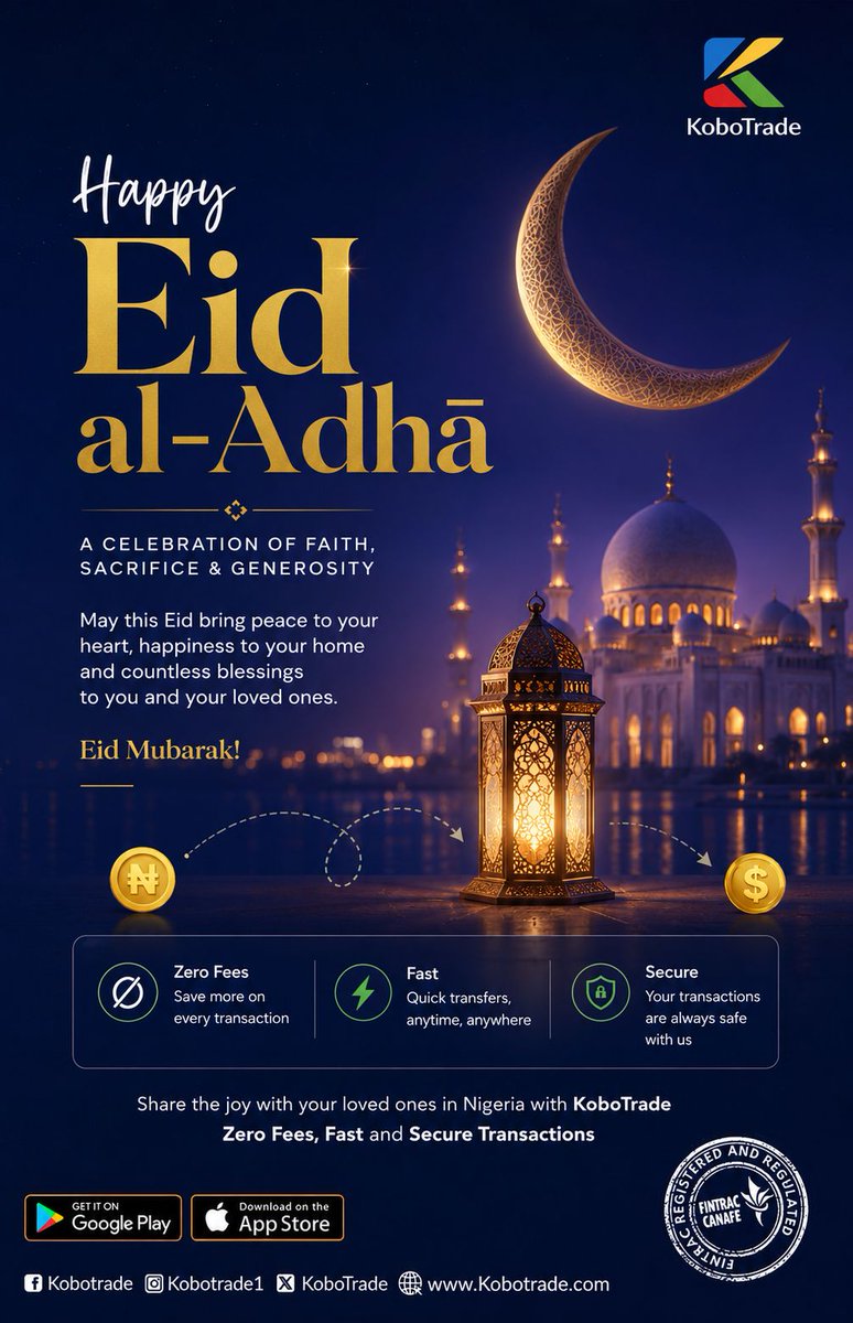 KoboTrade's tweet photo. #عيد_الأضحى #kobotrade #EidMübarek https://t.co/z3RAzK22oC
