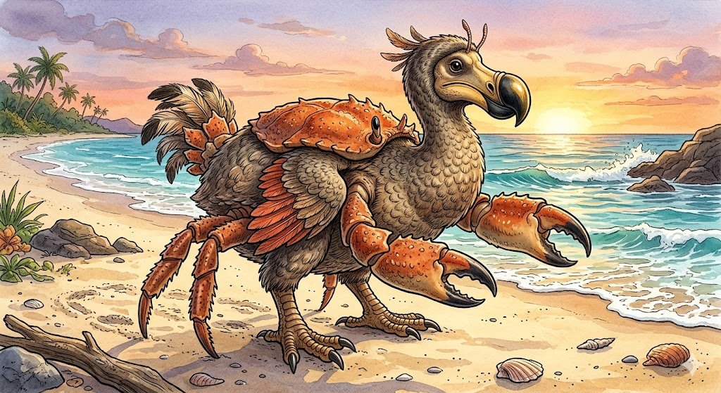 Aditeya1024's tweet photo. 🦀🦤 https://t.co/woIsc10Efa