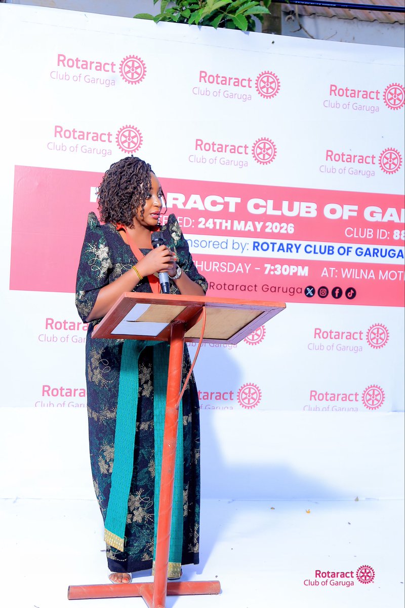 Rotaract_garuga's tweet photo. joyful and memorable moment as President Flavia delivers her inspiring speech and officially hands over the chain of leadership symbolizing dedication, service, and the beginning of a new chapter for the Rotaract Club of Garuga. Leadership lives on through service and unity. https://t.co/VHaD5R1e9O