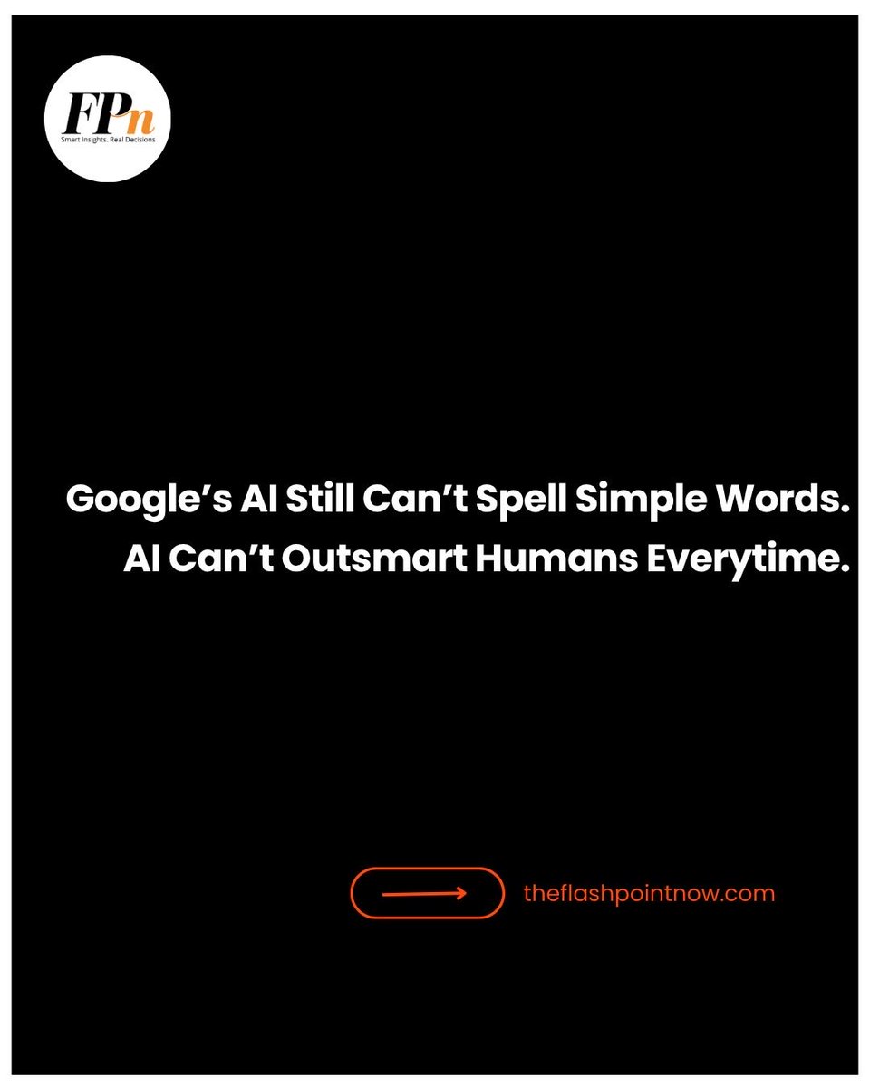 flashpoint_now's tweet photo. Google’s AI can solve advanced problems… yet still fail at counting letters in simple words. The real risk isn’t the mistake, it’s how confidently AI presents it as correct. 🤖

More stories: https://t.co/JDLhcFgQJr

#AI #Google #LLM #Tech https://t.co/lXPUSRn6a5