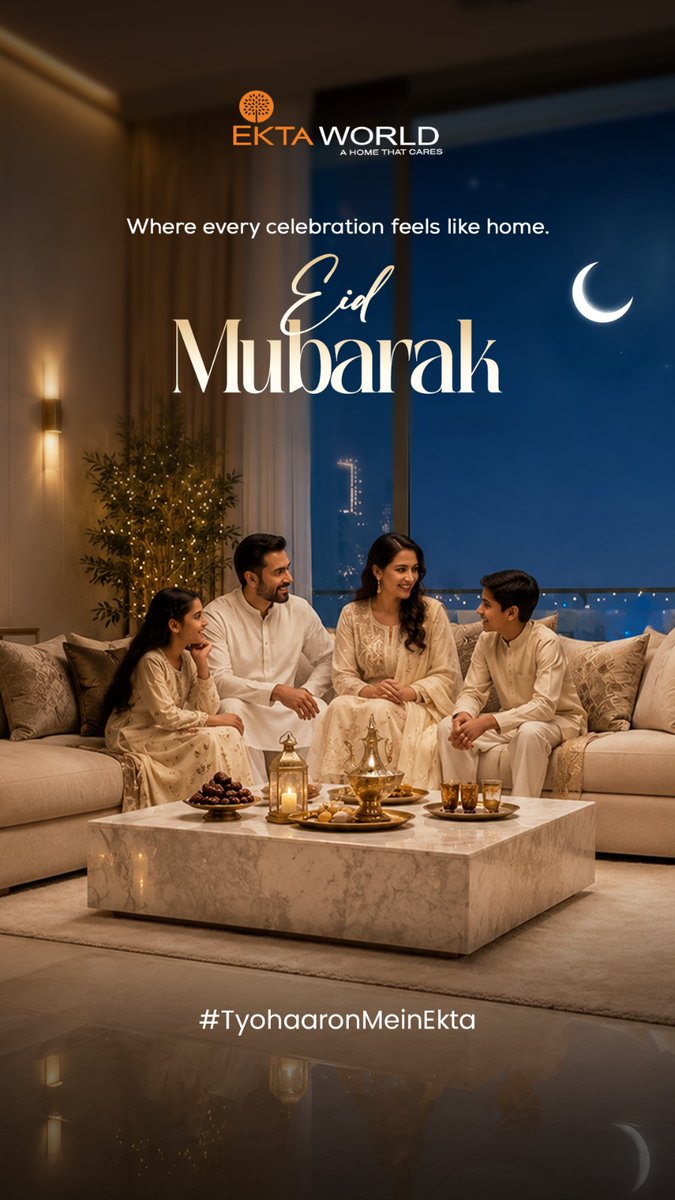 EktaWorld's tweet photo. Warm hearts, open doors, and endless blessings. Eid Mubarak. 

#TyohaaronMeinEkta #EktaWorld #EidMubarak https://t.co/1CnsVdKsAw