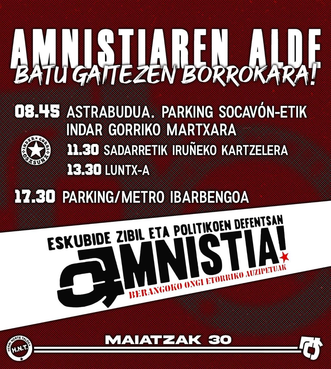 tinkoamnistia's tweet photo. Deialdi hauekin bat egiten dugu eta parte hartzera animatzen zaituztegu! AMNISTIA OSOA! https://t.co/eAm1VD6CLP