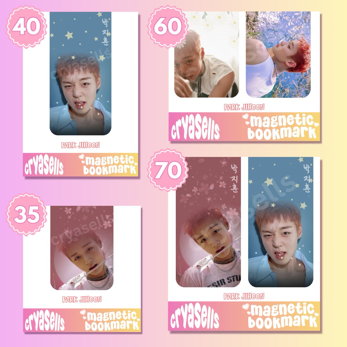 cryasells's tweet photo. park jihoon fanmade magnetic bookmarks ✨

sizes: 
- 1.5x6in (unclipped) / 1.5x3in (clipped)
- 1.5x4in / 1.5x2in

material:
- 250gsm paper with matte laminate

- other laminate available! (diff prices)
- accepts bulk order

🏷️ wts lfb pc ph printing service https://t.co/xxnAqADinp