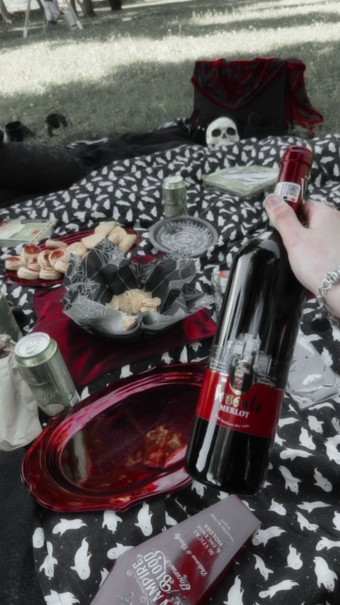 Gothorie's tweet photo. Throwback to last week, we did a picnic for World Goth Day.🦇 https://t.co/LFa7B9WvAu