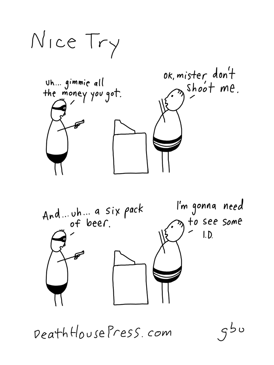 GeoffreyMe's tweet photo. Nice Try
by gbu

#holdup #cartoon #nicetry 
https://t.co/KJYzIscReP https://t.co/YJhAuysDID