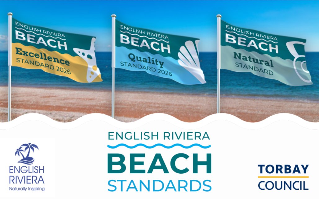 EnglishRiviera's tweet photo. New English Riviera Beach Standards live as bathing season begins! 🏖️💦

https://t.co/5pUNLkyAmz

#coast #beach #englishriviera #devon #uk https://t.co/7GwUvDvxNn