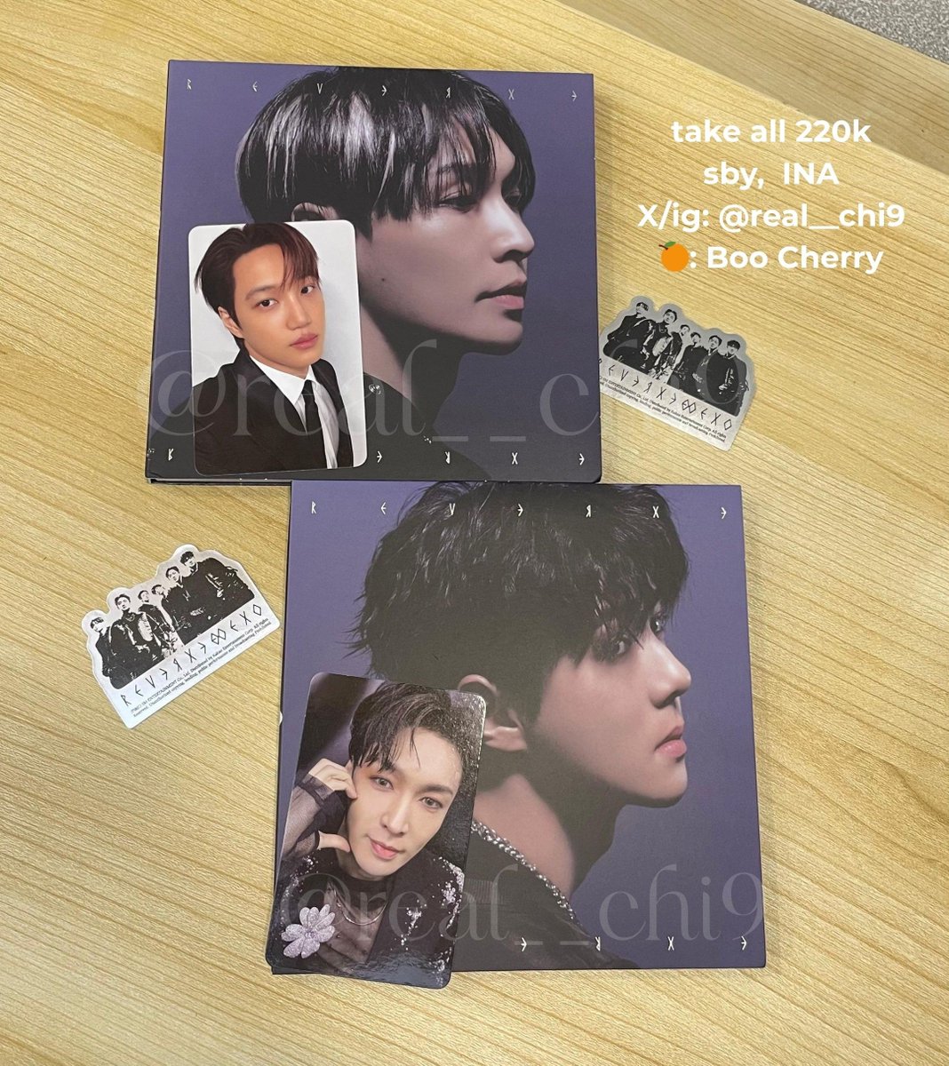 real__chi9's tweet photo. WTS EXO REVERXE COMPACT VER.
[ UNSEALED ]

• Sehun &amp; Lay ver
• pc Lay &amp; Kai
• 1 sticker

✅ all good conditions, kindly ask/dm for vidcon

💰 220k TAKE ALL ONLY
inc: pack, adm, fribis

📍Surabaya, INA

🍊:  https://t.co/Nbxajr4BVl

t. jongin photocard album yixing want to sell https://t.co/GEx8rANIJm