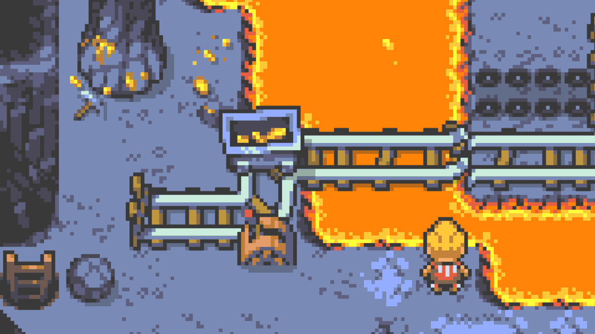 RPGMakerSeries's tweet photo. 🧊 Explore dangerous dungeons! 🔥
[Pocket Valley Graphic pack Dungeons] features dungeon graphics for ice, poison, stone, fire, and more!

For MZ/MV:
https://t.co/tRGfQEVT2S
https://t.co/YHQbEdbHQR

#RPGMakerMZ https://t.co/d4B6TqV01g