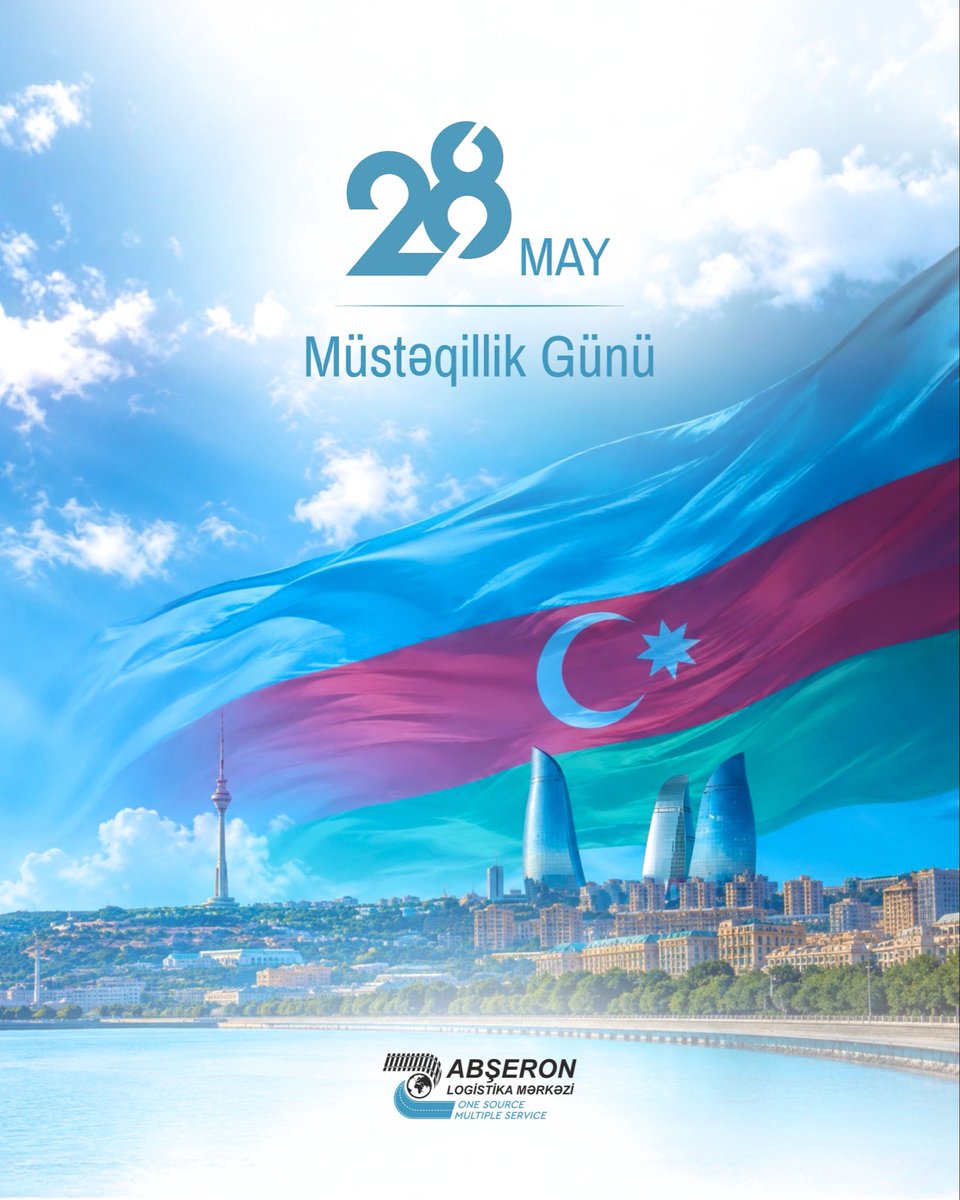 AbseronPort's tweet photo. 🇦🇿 Müstəqillik Günü xalqımızın qürur və birlik rəmzidir. Bayramınız mübarək!
~
🇦🇿 Independence Day is a symbol of our nation’s pride and unity. Happy Holiday!

#AbşeronLogistikaMərkəzi #MüstəqillikGünü https://t.co/5t029MhHF8