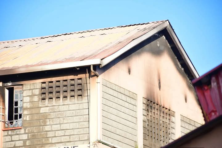 Goddie_Ke's tweet photo. The dormitory at Utumishi Girls Academy in Gilgil, Nakuru county, that was gutted by fire during the night, leaving at least ten students dead. https://t.co/26Bnan9y5d