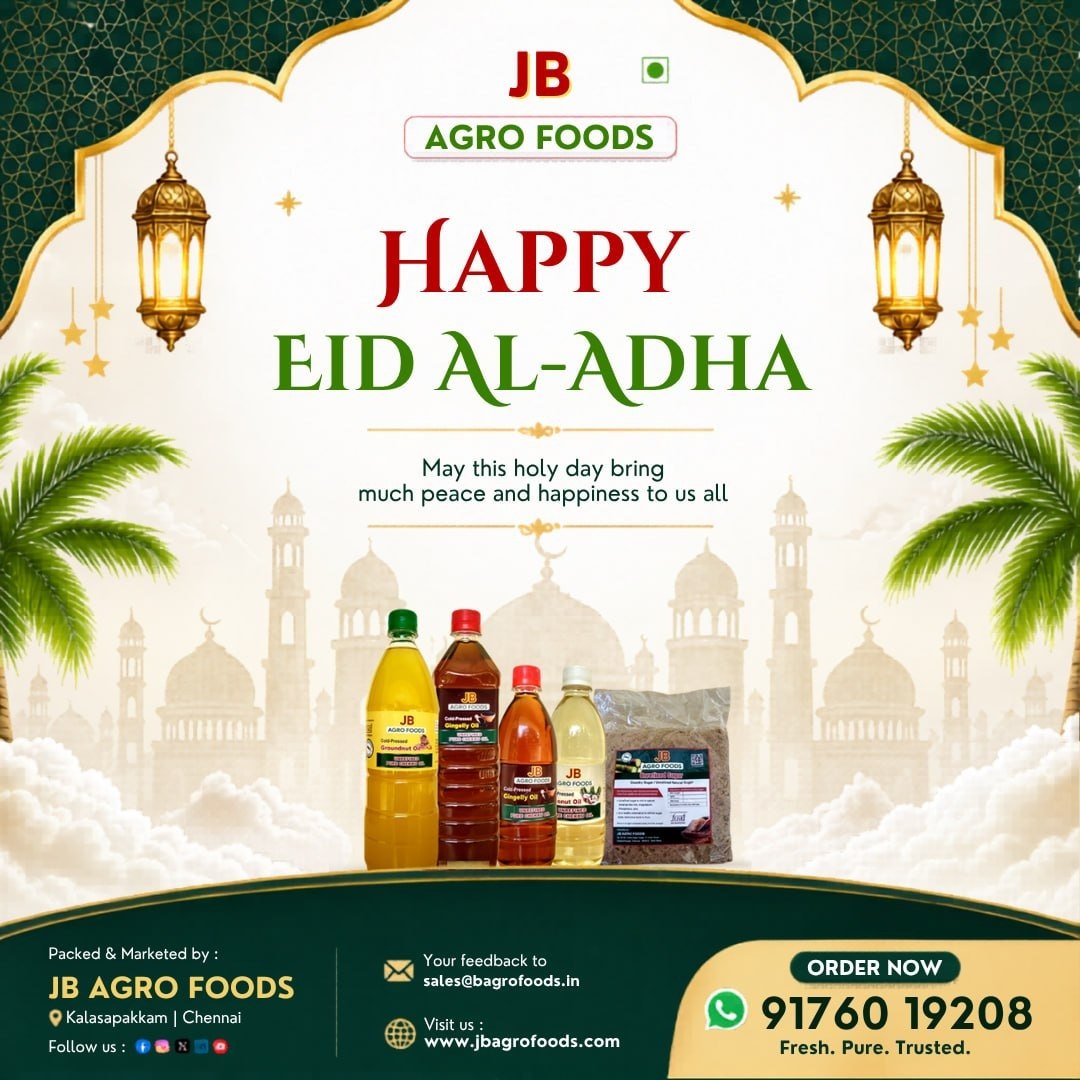 agro_jb's tweet photo. Eid Mubarak ✨
May this Eid bring happiness, peace, and countless blessings to you and your family#JB Agro #JBagrofoods #eidmubarak #happyeidmubarak #EidAlAdha #EidCelebration #BlessedEid #Eid2026 #EidVibes #bakridmubarak #CelebrateEid #eidspecial https://t.co/e3Cxsl9KbC