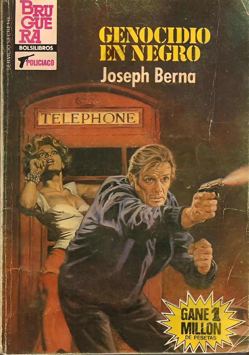 ComicSwipe's tweet photo. On Ian Fleming’s birthday, the literary father of 007, the eternal debate returns: who’s the best James Bond? Tastes vary, of course, but Sebastián Boada flat‑out lifted Roger Moore’s For Your Eyes Only (1981) pose for this 1985 cover. Homage? More like a signed ballot.#PulpArt🎯 https://t.co/cB2iywzA0L