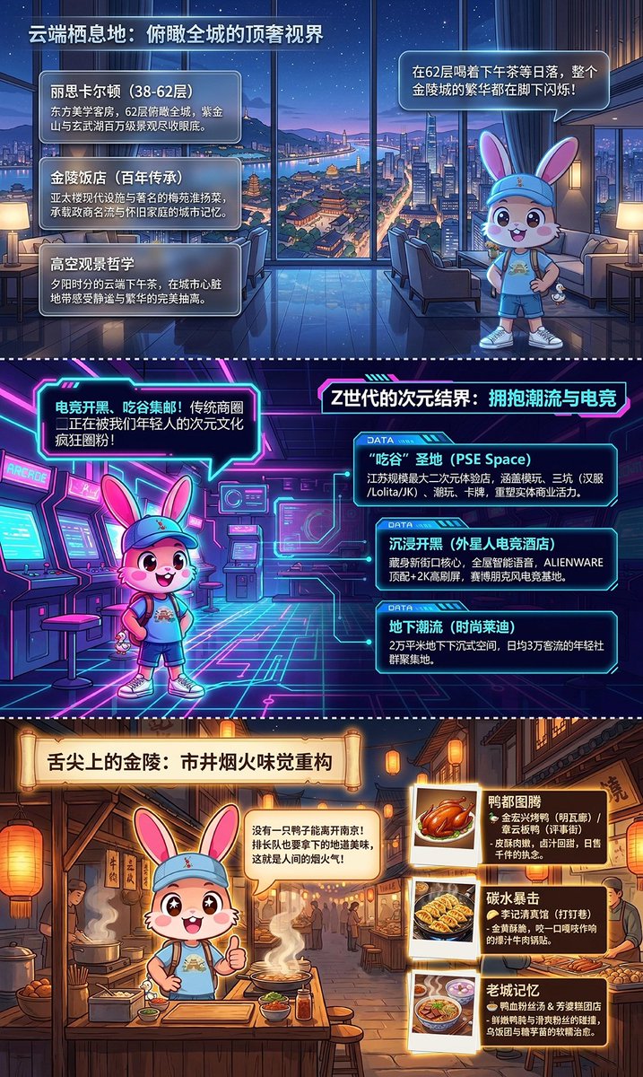 HaiLu91519's tweet photo. ✨ 打卡南京新街口✨赞兔兔🐰解锁中华第一商圈的 N 种打开方式！百年孙中山铜像、德基艺术美学、高空城景下午茶、赛博次元空间，再啃一口烤鸭汤包，古今潮奢烟火一键拿捏，金陵的心跳全在这里！ #ChinaTravel #NanjingTravel #大美中国 #Zantutu #Nanjing https://t.co/82EaiPtUuO