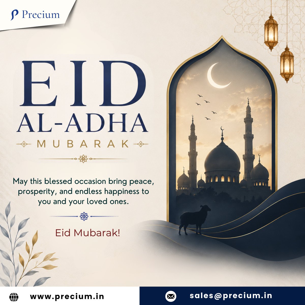 PreciumL51275's tweet photo. 🌙#EidAlAdha Mubarak! May this blessed occasion fill your heart with peace, your home with happiness, and your life with countless blessings. Wishing you and your loved ones joy, faith, and togetherness. 🤲
#EidElAdha26 #EidMübarek #eidmessage https://t.co/qzk8i3oaBD