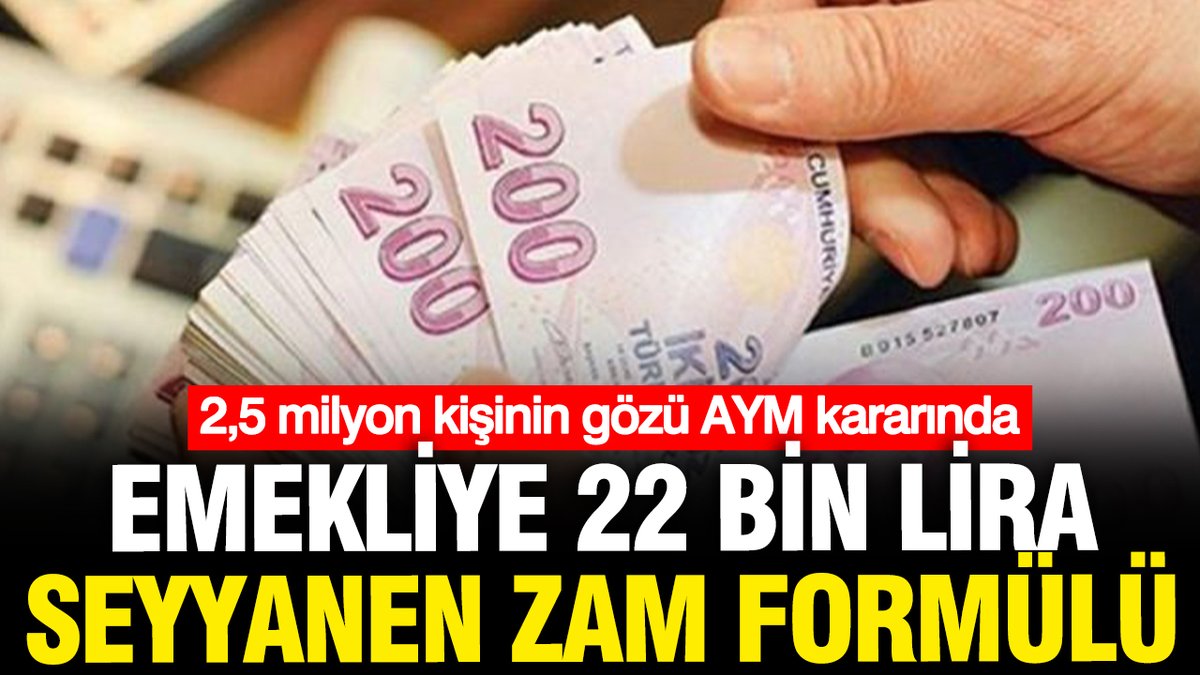 YenicagGazetesi's tweet photo. 📌Emekliye 22 bin lira seyyanen zam formülü: 2,5 milyon kişinin gözü bu kararda!

🧑‍⚖️Emekliler seyyanen zam dilekçesi için adliyelere akın etti. Emekliler bayramdan sonra Anayasa Mahkemesi'nden müjde bekliyor.

💸Mahkeme emekliler lehine karar verirse her emekliye 22 bin 157'şer lira zam yapılacak.

https://t.co/uwvvpNcw7E