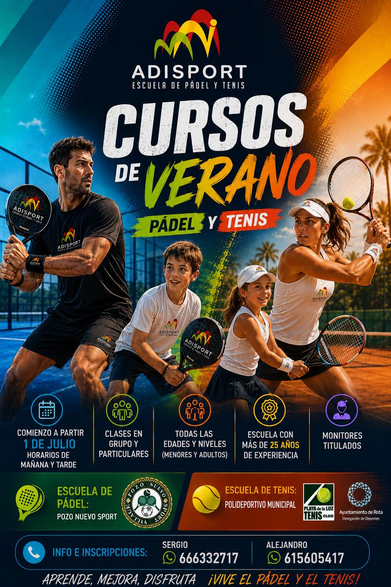 PlayaLuzTenis's tweet photo. Cursos de Verano de Tenis https://t.co/kdNRa0Fbpi