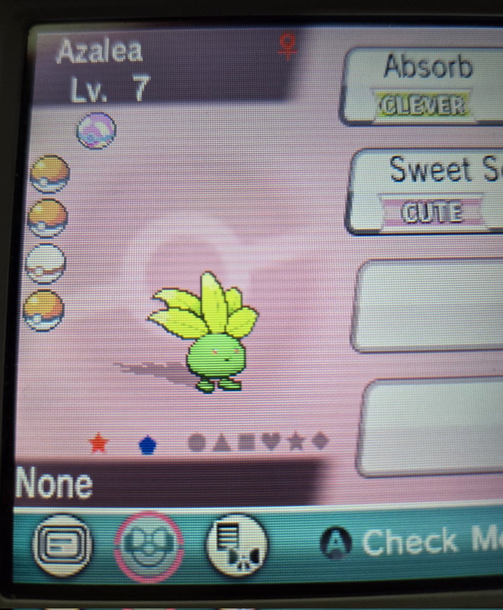 hopexwinter_'s tweet photo. Shiny Oddish from hordes after 2,710 seen :3, 4th member of the Alpha Sapphire SBQ. Going to evolve into Bellossom as soon as i can! https://t.co/Hr8KRIAw5d