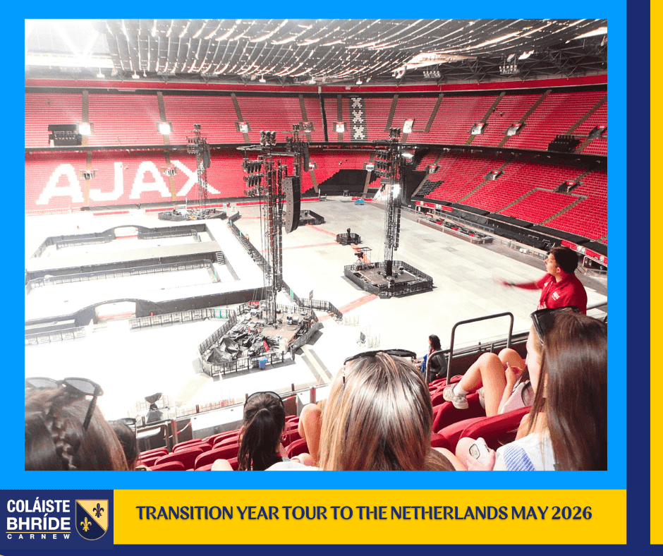 cbcarnew's tweet photo. Our Transition Year students were up and out early for a jam-packed day of activities in the Netherlands. The day started with a visit to the Ajax stadium, then to the Westfield shopping mall and ending with the Tiki waterpark. Action packed and lots of fun. https://t.co/Ervmkt3fP4