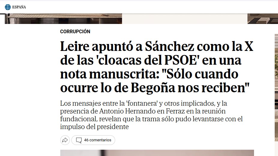 dave73es's tweet photo. La tesis central del informe SDP se confirma en tiempo real: sostiene que "el sistema siempre llega hasta donde puede llegar sin romperse" y que "el vértice político siempre queda protegido." Lo que revelan los artículos posteriores encaja punto por punto con esa predicción: https://t.co/V5SQFYbkx2