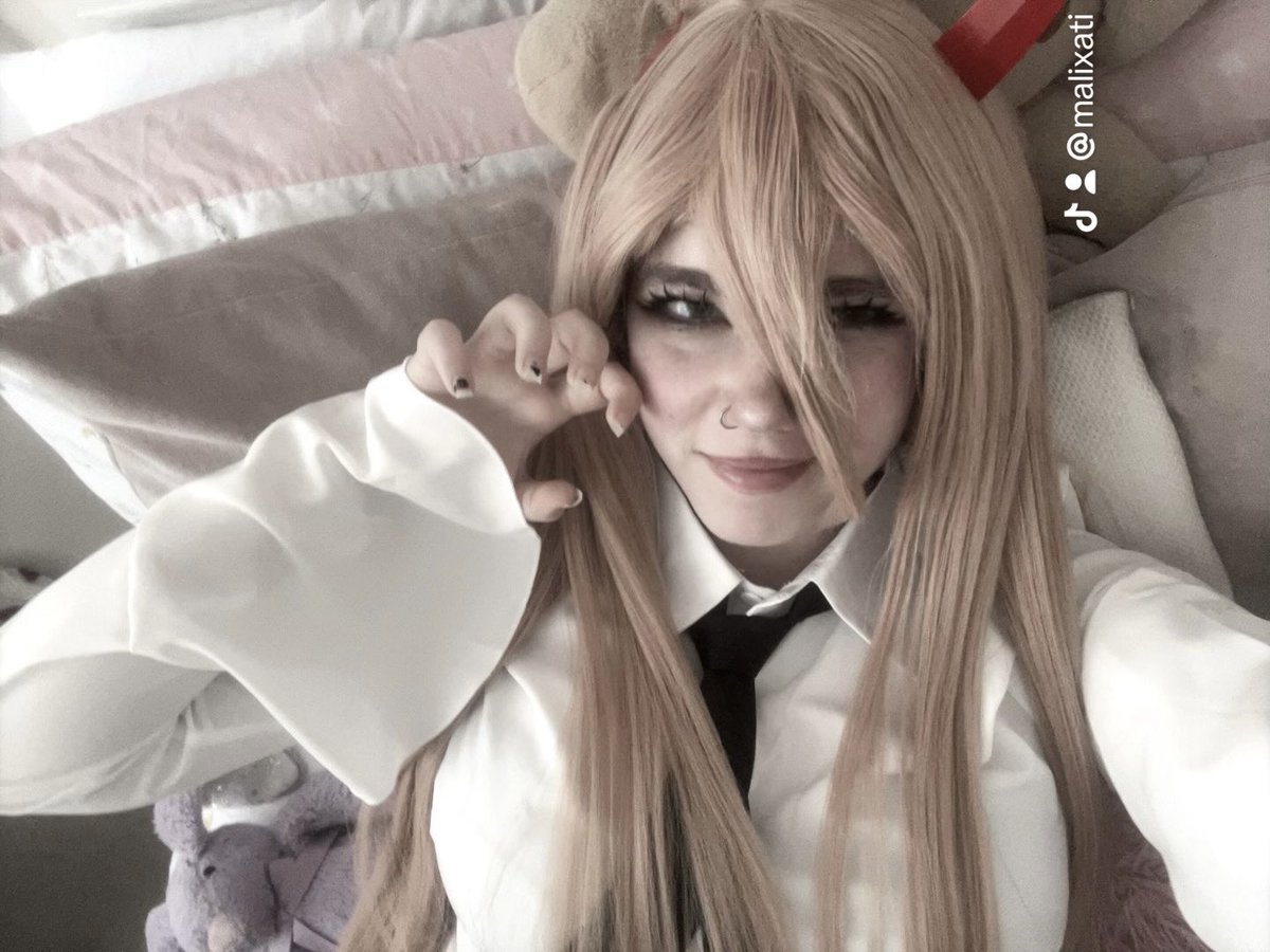 malixatix's tweet photo. ↜₍^  > w <^₎ Ψ

I loveeee power!! >:3

#powerchainsawman #power #chainsawman #cosplay #nerd #chainsawmancosplay https://t.co/cdHUrGaQcv