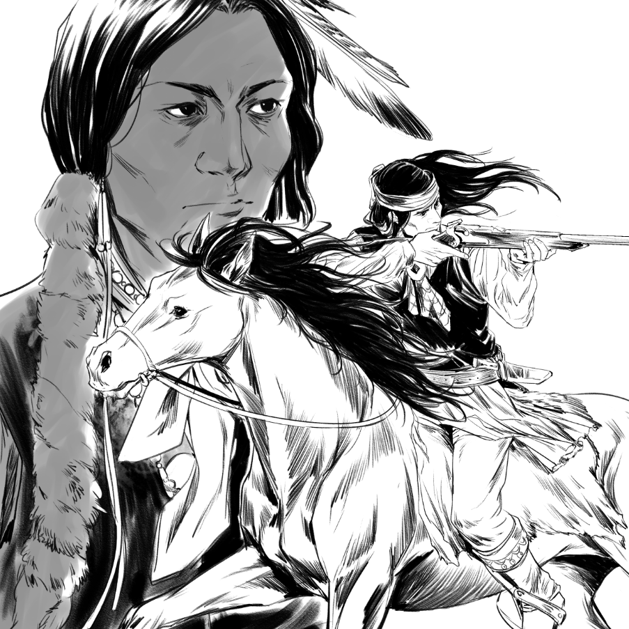 HojolaborOc's tweet photo. ตัวอย่างงาน 
[ 🐴Wild Horses ] 
Native American sketch collection ฺ
- Black and white sketches 
- 32 Pages l B5 l 240฿ https://t.co/YVGgDcFNzx