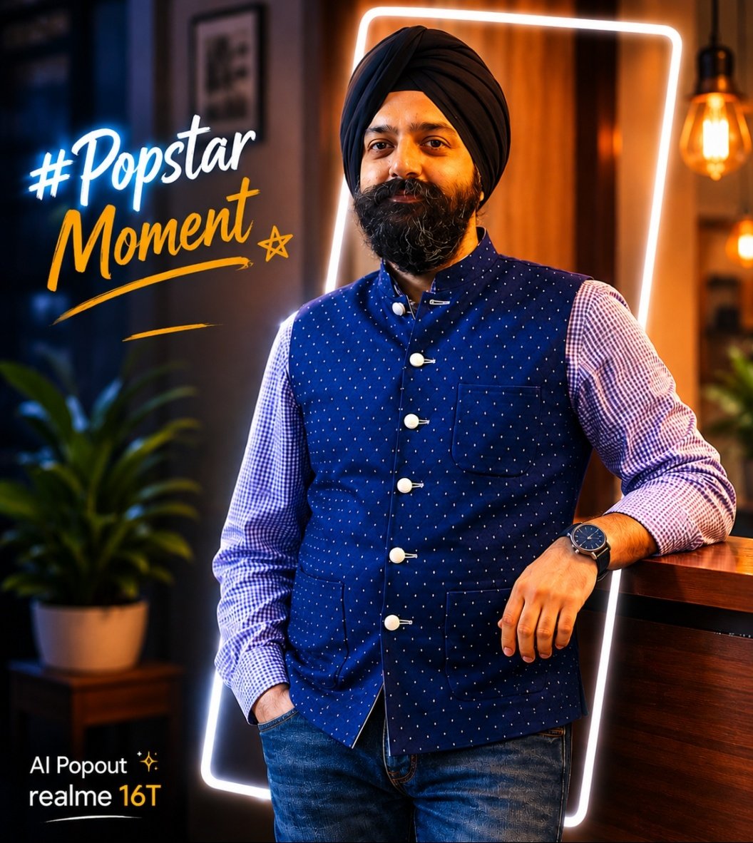 AlwaysSingh5's tweet photo. @realmeIndia Here is my entry for #PopstarMoment #realme16T 
@realmeIndia https://t.co/nkPEBVdmyl