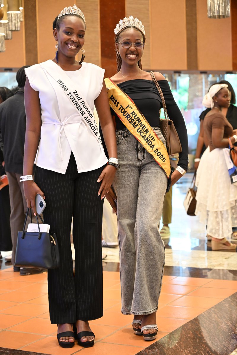 PaulineLeizel's tweet photo. Big smiles and even bigger crowns with the beautiful @Akandekaho2000 🥰👑 The search for the next tourism queens is on. 

Get ready to represent the beauty, talent, and heritage of your region? ✨

​#AICultureandTourism
#Thesearchison
#MissTourismTeso
#MissTourismAnkole https://t.co/tRl2oljvK6