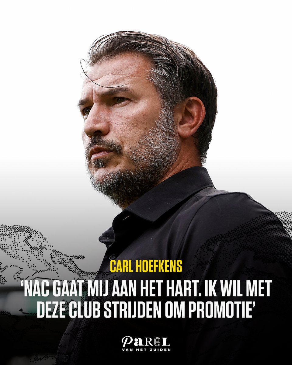 NACnl's tweet photo. Carl Hoefkens: ‘Samen met de club strijden om promotie’

Hoofdtrainer Carl Hoefkens heeft zijn volledige vertrouwen uitgesproken om NAC komend seizoen te leiden in de strijd om promotie. 

Lees meer: https://t.co/432ivIZprg

#NACpraat https://t.co/unieNxNU02