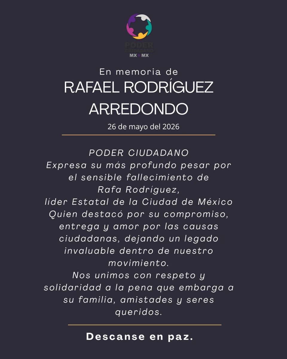 EdomexPC2024's tweet photo. Hasta siempre querido Rafa ..
@RafaelRodriguezA https://t.co/ih14AFcaZZ