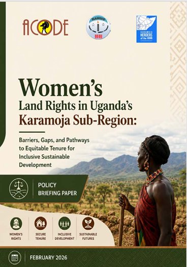 KaramojaWomen's tweet photo. #New  #New
Get yourself a full copy of this new policy brief in the link below, on Women's land rights in Uganda's Karamoja sub-region, analysing barriers, gaps and pathways to equitable tenure and inclusive sustainable development.
Supported by 🇩🇰🇸🇪🇮🇪🇳🇱
https://t.co/WVN3PRgyKh… https://t.co/p6hIZHnGRg