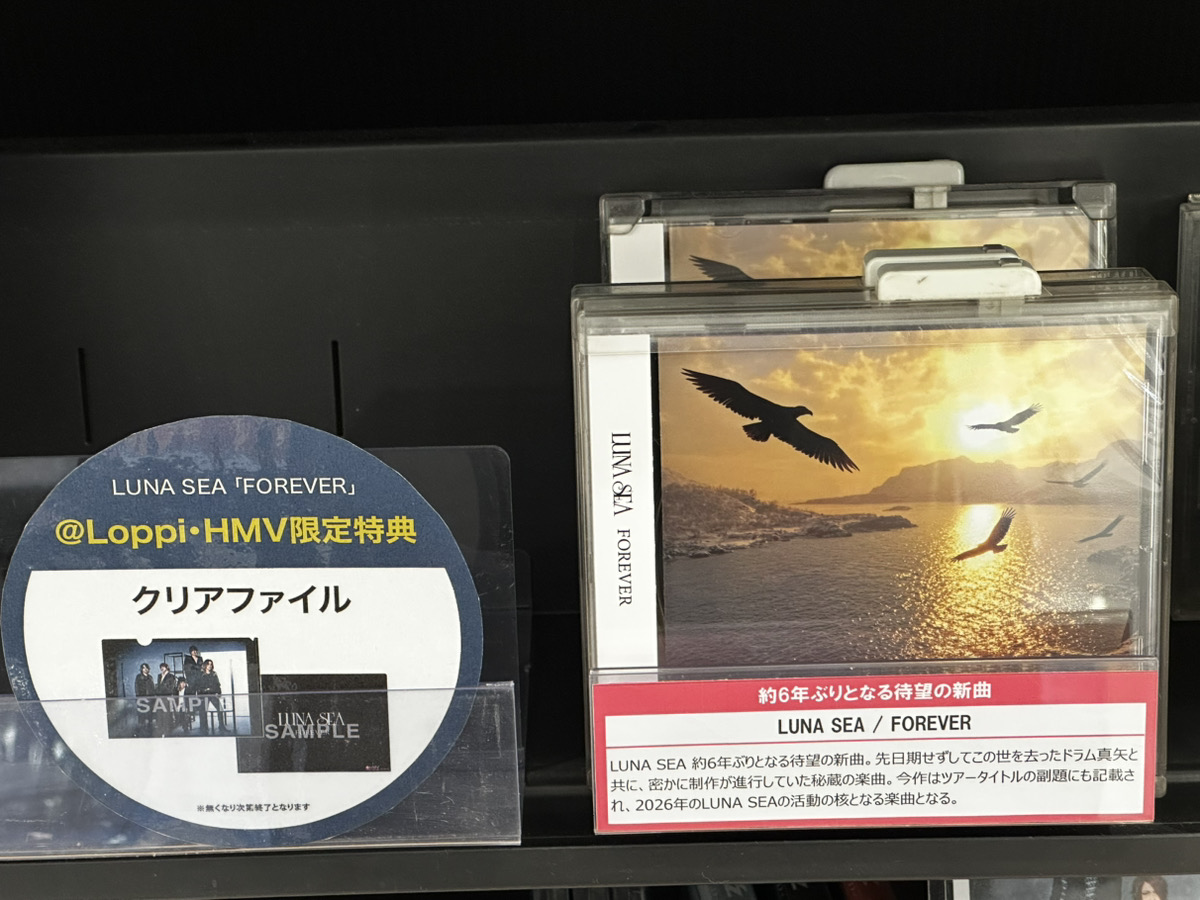 LUNA SEA　クリアファイル　3セット　メガジャケ他 LUNASEA】 NEW SINGLE『FOREVER』本日フラゲ日！ 先日期せずしてこの世