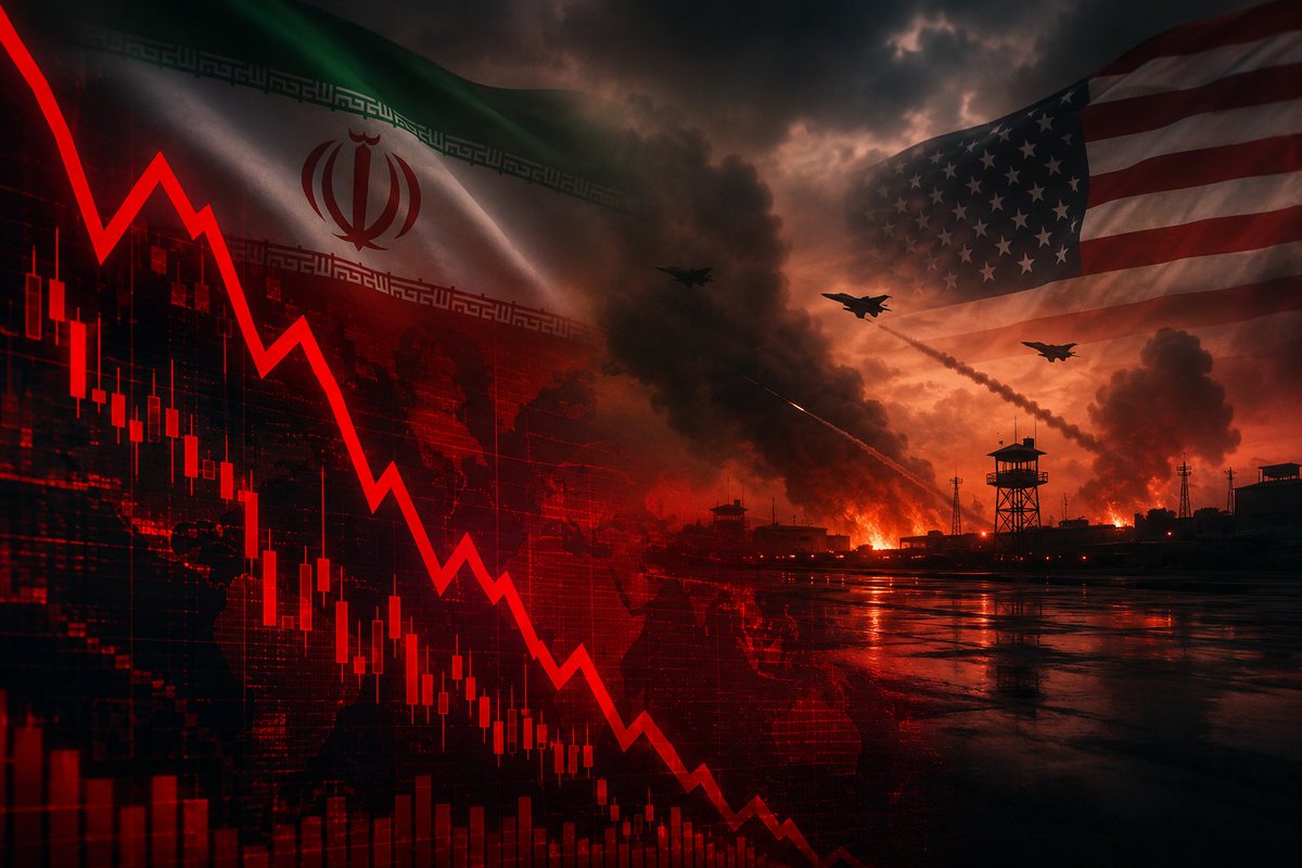 BitEuOfficial's tweet photo. BREAKING: 🇮🇷 🇺🇸

Markets turned sharply red after Iran’s IRGC reportedly retaliated against the recent U.S. strike near the Strait of Hormuz by targeting a U.S. airbase in Kuwait.

The IRGC stated that the “aggression by American forces will not go unanswered,” escalating geopolitical tensions and triggering risk-off sentiment across global markets. 📉